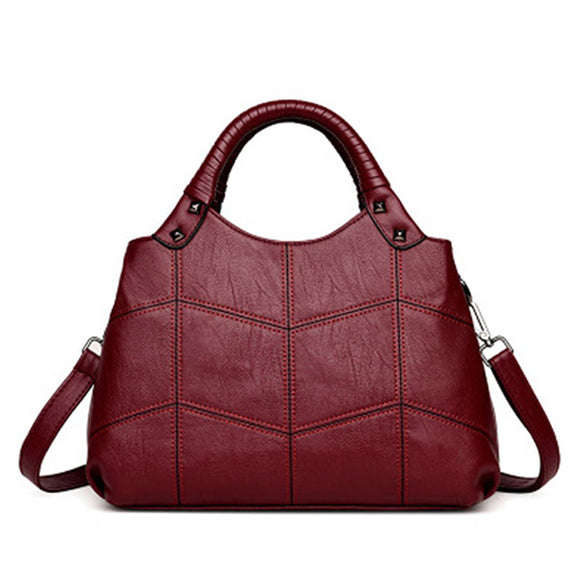 Women Vintage Soft PU Leather Handbag Shell Shoulder Bag Crossbody Bags