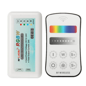 2.4G RF Wireless Touch Screen Remote Control LED RGB RGBW Controller for Strip Light DC12-24V