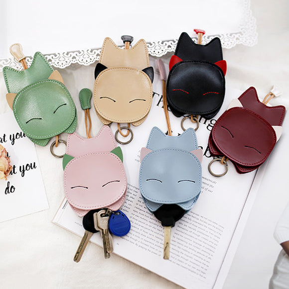 Women PU Leather Cartoon Cute Style Rabbit Shape Key Chain