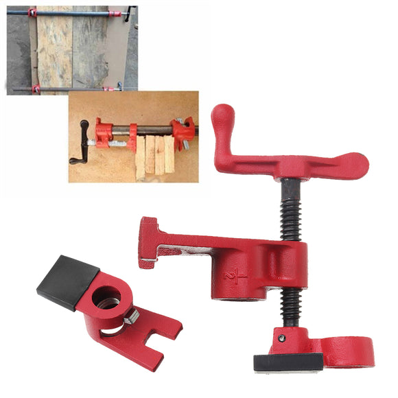 Wood Gluing Pipe Clamp Set Pipe Clamp for Metal Plastic Water Pipe Woodworking Clamp