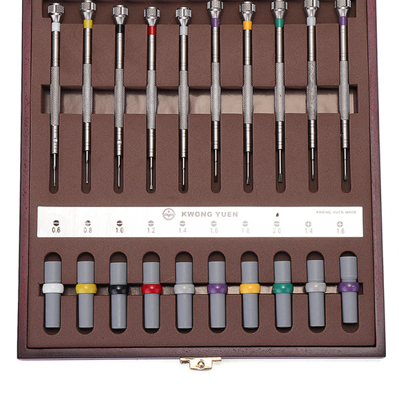 10pcs Assorted Screwdriver Set Watch Repair Screwdriver Tools With Weight Barrel for Watchmaker