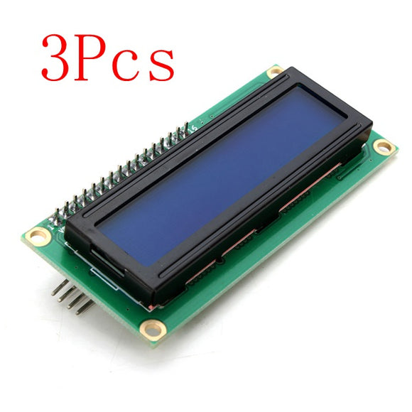3Pcs Geekcreit  IIC / I2C 1602 Blue Backlight LCD Display Module For Arduino