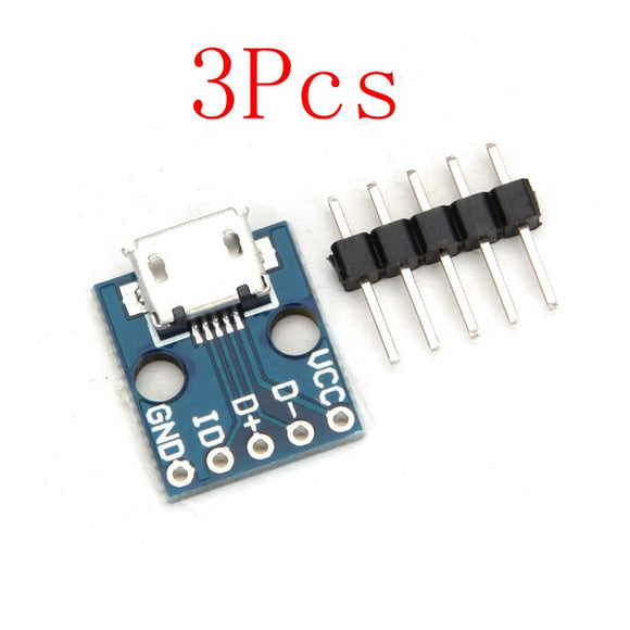 3Pcs CJMCU Micro USB Interface Board Power Switch Interface