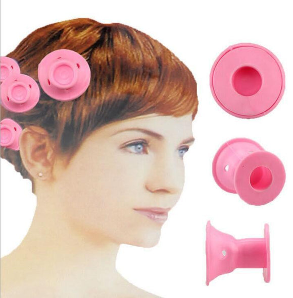 10Pcs/1Set Medium Short Hair Curler Snail Roll Silicone Bells Curling Tools