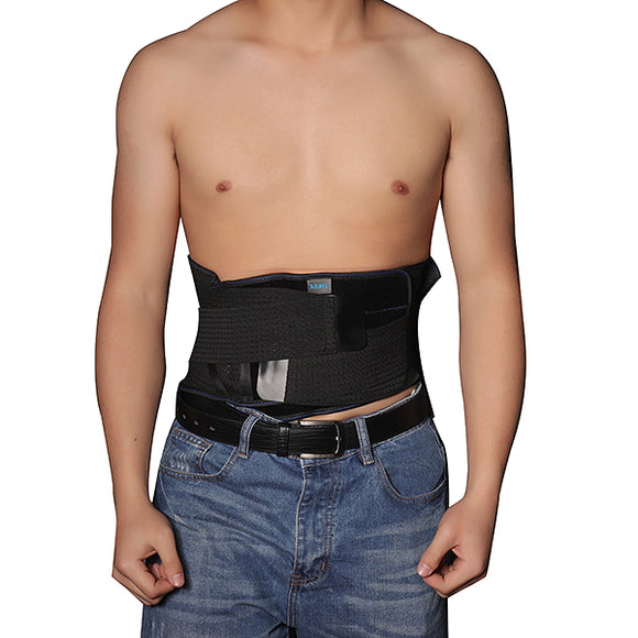 Men Women Breathable Fitness Belt Weight Lifting Dumbbells Warm Lumbar Steel Plate Waist Belt Support