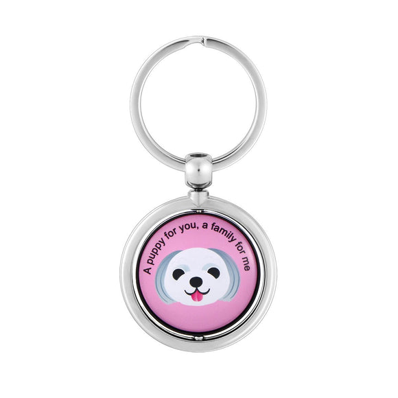 Stainless Steel Pet Anti Lost Key Chain ID Tag Tracker Intelligent QR Code Wireless Locator