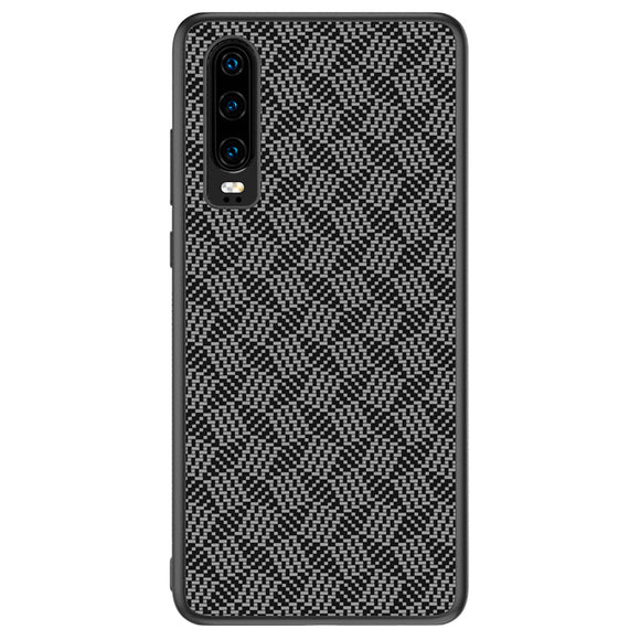 NILLKIN Ultra-thin Synthetic Fiber Plaid Magnetic Adsorption Protective Case for HUAWEI P30