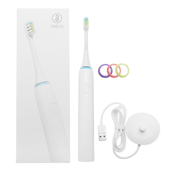 Original Xiaomi Soocas X1 Clean Sonic Electric Toothbrush 3 Brush Modes White Wireless USB Charging