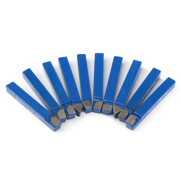 10pcs C6 Lathe Tool Set 1/4 Inch Shank Carbide Tipped Lathe Metal Cutter Turning Tool