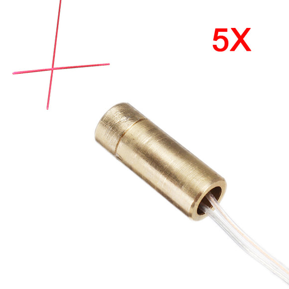 5Pcs 5V 650nM 5mW Cross Laser Diode Module