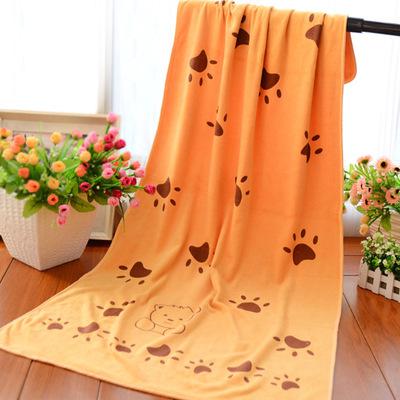 3 Colors Kids Cotton Printed Cartoon Bath Towel