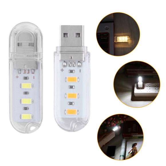 Portable Mini SMD5730 0.8W USB LED Rigid Camping Night Light for Power Bank Notebook DC5V