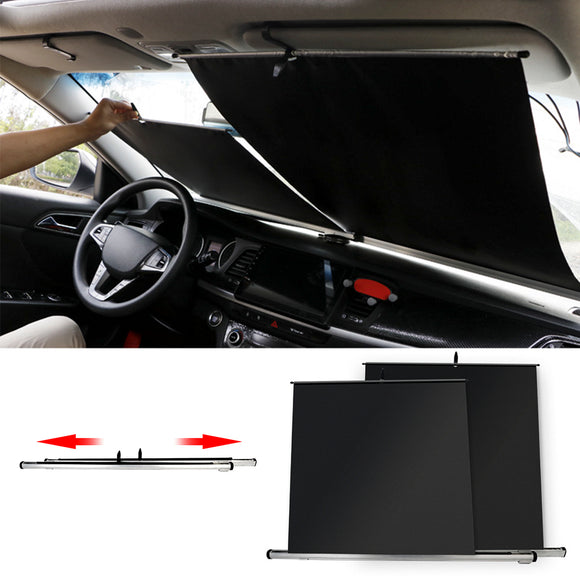 Left & Right Telescopic Car Sun Shade Sun shade Thermal insulation & Anti UV