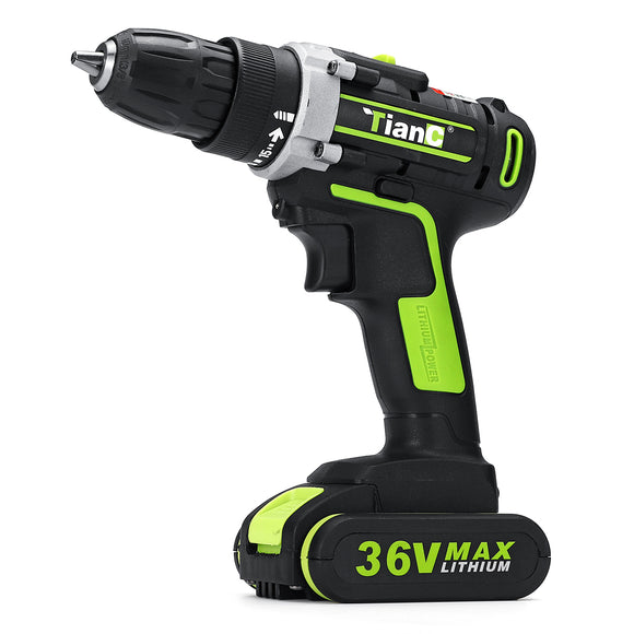 36V Cordless Electric Screwdriver Lithium Battery Eletric Power Driver Drill Tool