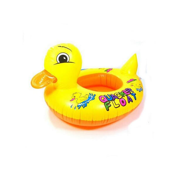 Children Swim Learning Ring Duck Style Inflatable Swim Ring Seat Float Boat