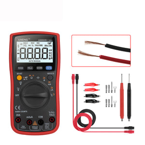 ANENG AN860B+ LCD 6000 Counts Digital Multimeter Backlight AC/DC Current Voltage Resistance Frequency Temperature Tester with Lead Set