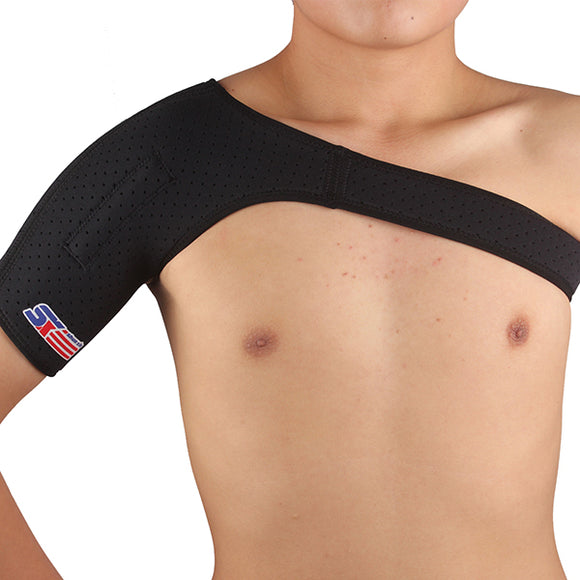 ShuoXin SX642 Sports Fitness Magnetic Single Shoulder Brace Support Strap Wrap Belt Band Pad