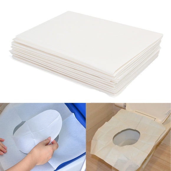 10pcs Toilet Seat Covers Paper Travel Biodegradable Disposable Sanitary