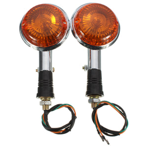 Amber Turn Indicator Signal Lights Blinker Lens For Yamaha Virago XV1100 1985-1999