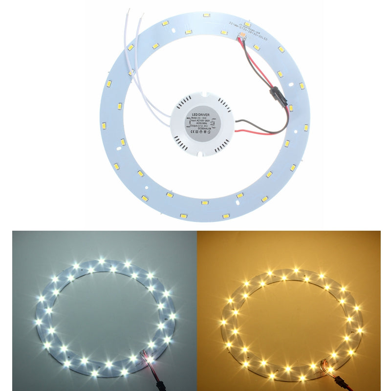 15W 5730 SMD LED Panel Circle Annular Ceiling Light Fixtures Board Lam ...
