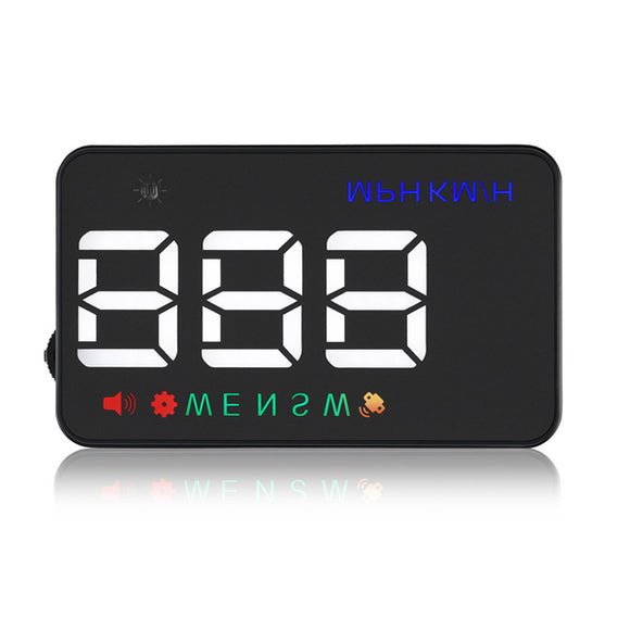 GEYIREN A5 3.5 Inch Car HUD Wind Shield Projector Speedometer Overspeed GPS Satellite 2 Dispaly Mode