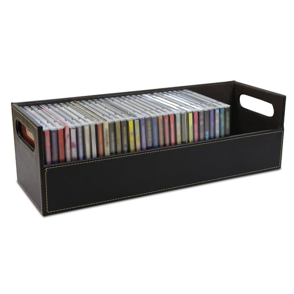 CD DVD Disk Storage Box Case Rack Holder Stacking Tray Shelf Space Organizer