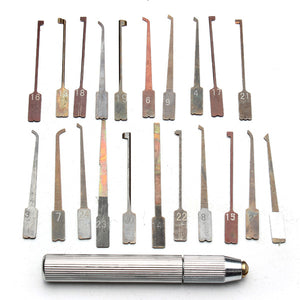 DANIU 22 in 1 Stainless Steel Lock Pick Toos Set Locksmith Tools