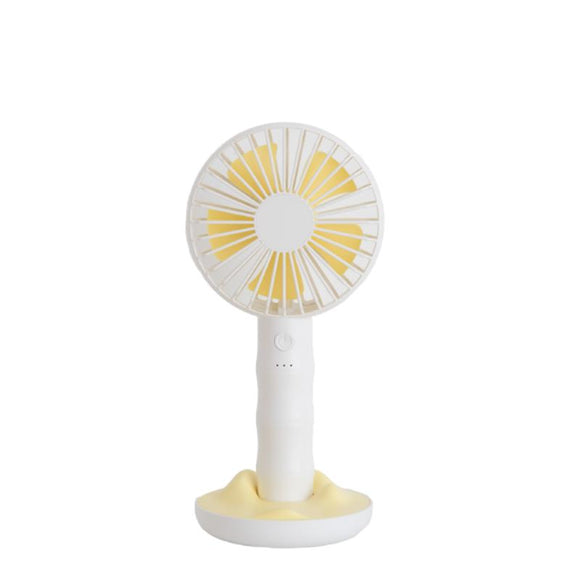 Well Star WT-F13 Portable Handheld Mini Fan USB Rechargeable Fan with Base Strong Wind Small Fan Mini Desktop Mobile Phone Holder Fans