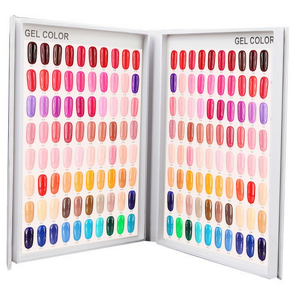 120 Grids Nail Gel Polish Card Chart Display Beauty Manicure Salon