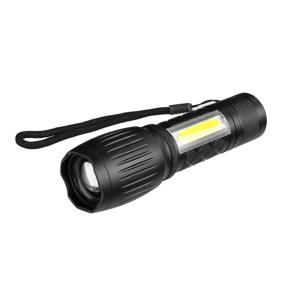 XANES 104 T6 1000LM 6Modes 2Light Color Zoomable Brightness Magnetic Tail Tactical LED Flashlight