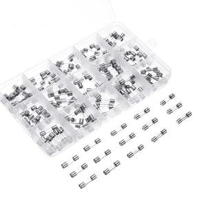150Pcs 5x20mm 0.1A-30A Fuse Tube Kit Boxed 15 Values Each 10 With Box