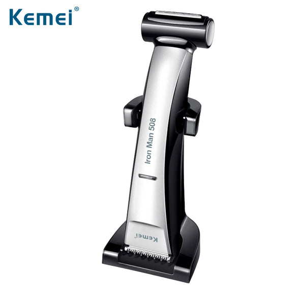KEMEI KM-508 Waterproof Professional Hair Clipper Electric Shaver Razor Dual Head Trimmer