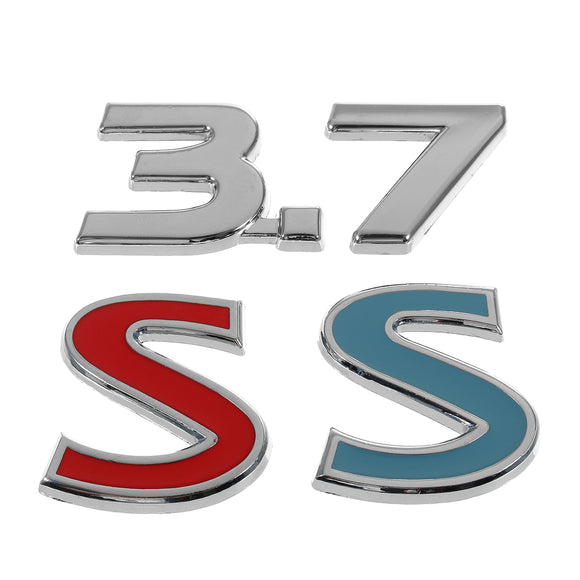 Red Blue S Number 3.7 Metal Replacement Car Sticker Decals for Infiniti Q50