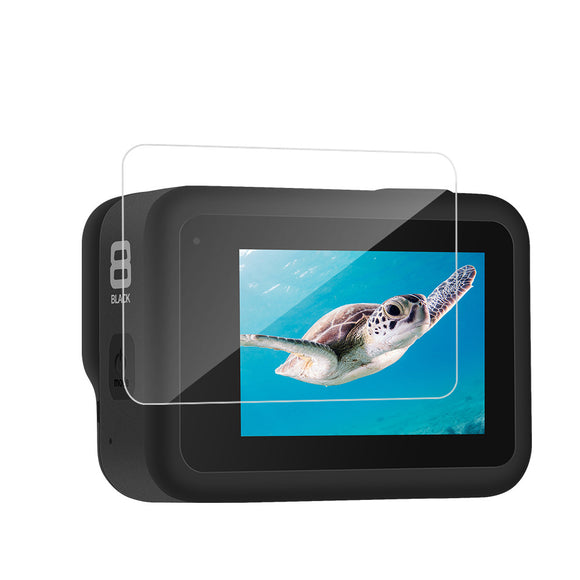TELESIN GP-FLM-802 2 Set 9H Tempered Touch Screen Lens Protective Film for GoPro Hero 8 Black Action Camera