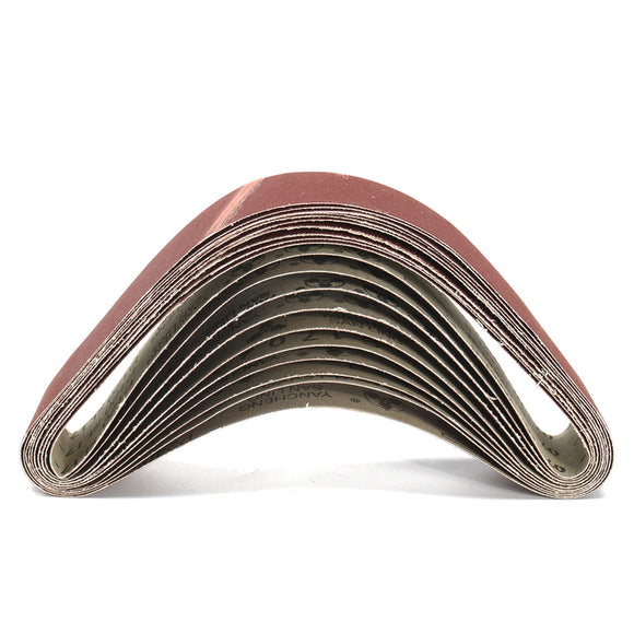 10Pcs 50x686mm Sanding Belts 60 120 150 240 Grit Aluminium Oxide Sanding Belts Abrasive Tool