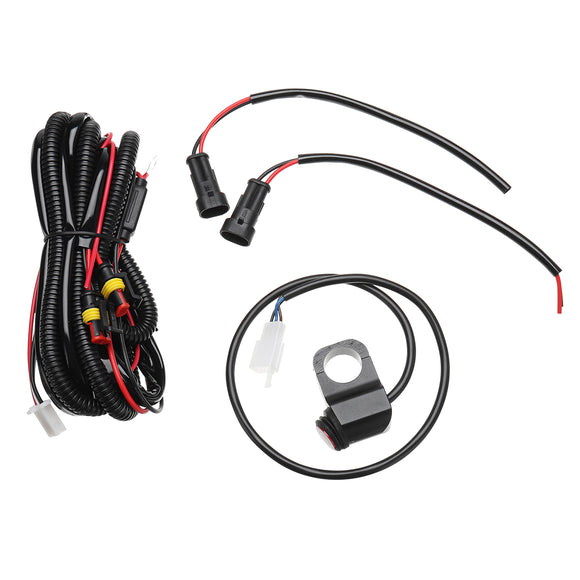 10A Relsy Switch Fog Light / Spot Wiring Loom Harness Kit  For Motorcycle Car