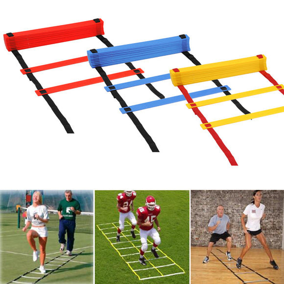 IPRee 8 Rungs Speed Agility Ladder Soccer Sport Ladder Training Carry Bag