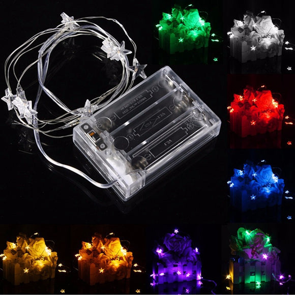 3M 30 LED Battery Powered Star String Fairy Light For Christmas Party Weddinng Decor
