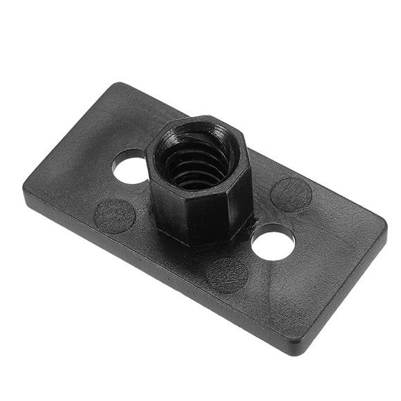 5PCS T8 4mm Lead 2mm Pitch T Thread POM Black Plastic Nut Plate For 3D Printer