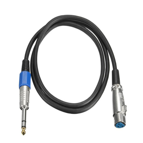 6.35 Stereo Male Mono to 3-pin Female XLR Audio Cable 1m 3m 5m 8m