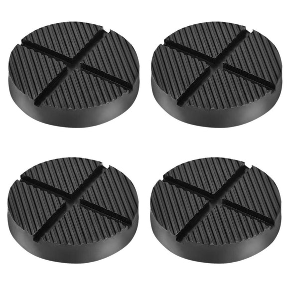 4PCS Universal Rubber Jack Pad Adapter Pinch Weld Side Frame Rail Protector Puck/Pad