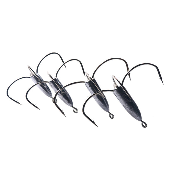 ZANLURE 50g High Carbon Steel 4-Jaw Fishing Anchor Hook Super Sharp Sea Fishing Hooks