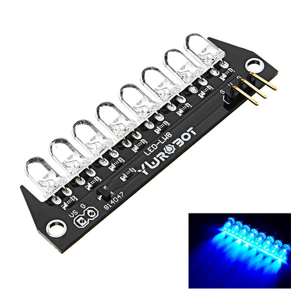 8 Bit 5mm F5 Bright LED Blue Light Module Electronic Building Blocks For Arduino