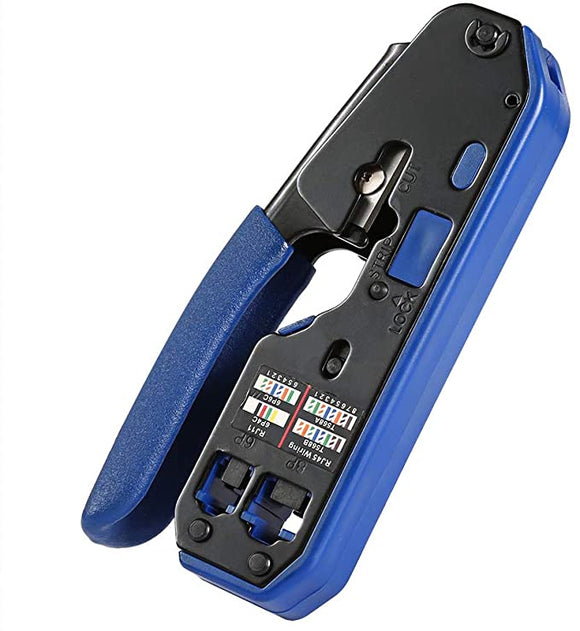 Modular Crimping Tool for RJ45 and RJ11, RJ12, 6P, 8P and Modular Standard Connectors