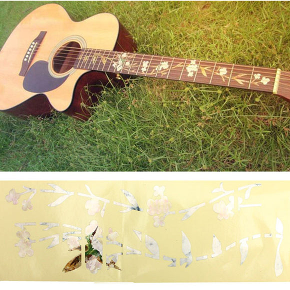 Guitar Bass Inlay Sticker Fretboard Marker DIY Fret Decal Flowers and Plants