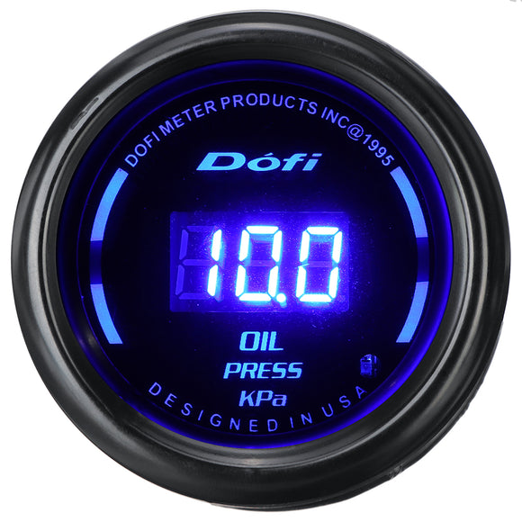 2 52mm LCD Digital Display Car Gauges Auto Oil Pressure Meter/Water Temperature Meter/Exhaust Temperature Meter/Volt Meter/Oil Temperature Meter/Tacho Meter
