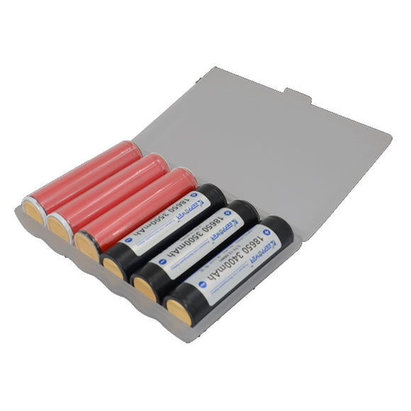 1Pcs M6 Extended Version Battery Case Battery Storage Box Battery Holder for 6x Protected 18650 Batt