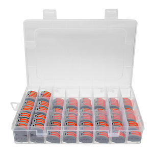 Excellway 60Pc 2/3/5 Hole Electrical Connectors Wire Block Electrical Wire Connector Terminal