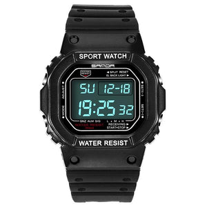 SANDA 329 Fashion LED Display Men Watch  Waterproof Sport Digital Watch