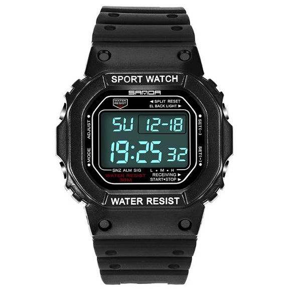 SANDA 329 Fashion LED Display Men Watch  Waterproof Sport Digital Watch